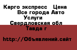 Карго экспресс › Цена ­ 100 - Все города Авто » Услуги   . Свердловская обл.,Тавда г.